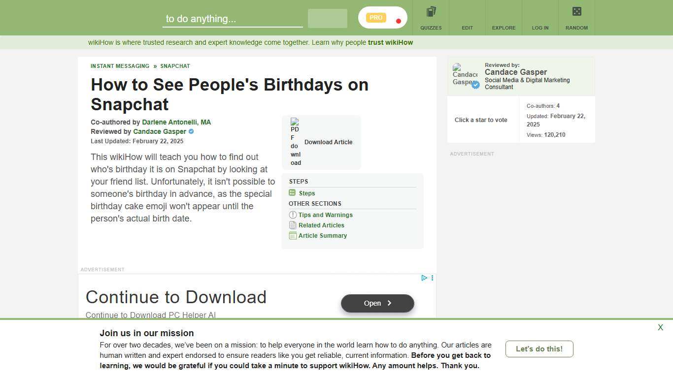 How to See People's Birthdays on Snapchat: 4 Steps (with Pictures)